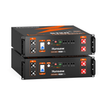 2 pcs Humsienk 51.2V 100Ah LiFePO4 Server Rack Battery, 3U Chassis size & 5.12kWh Home Backup Power