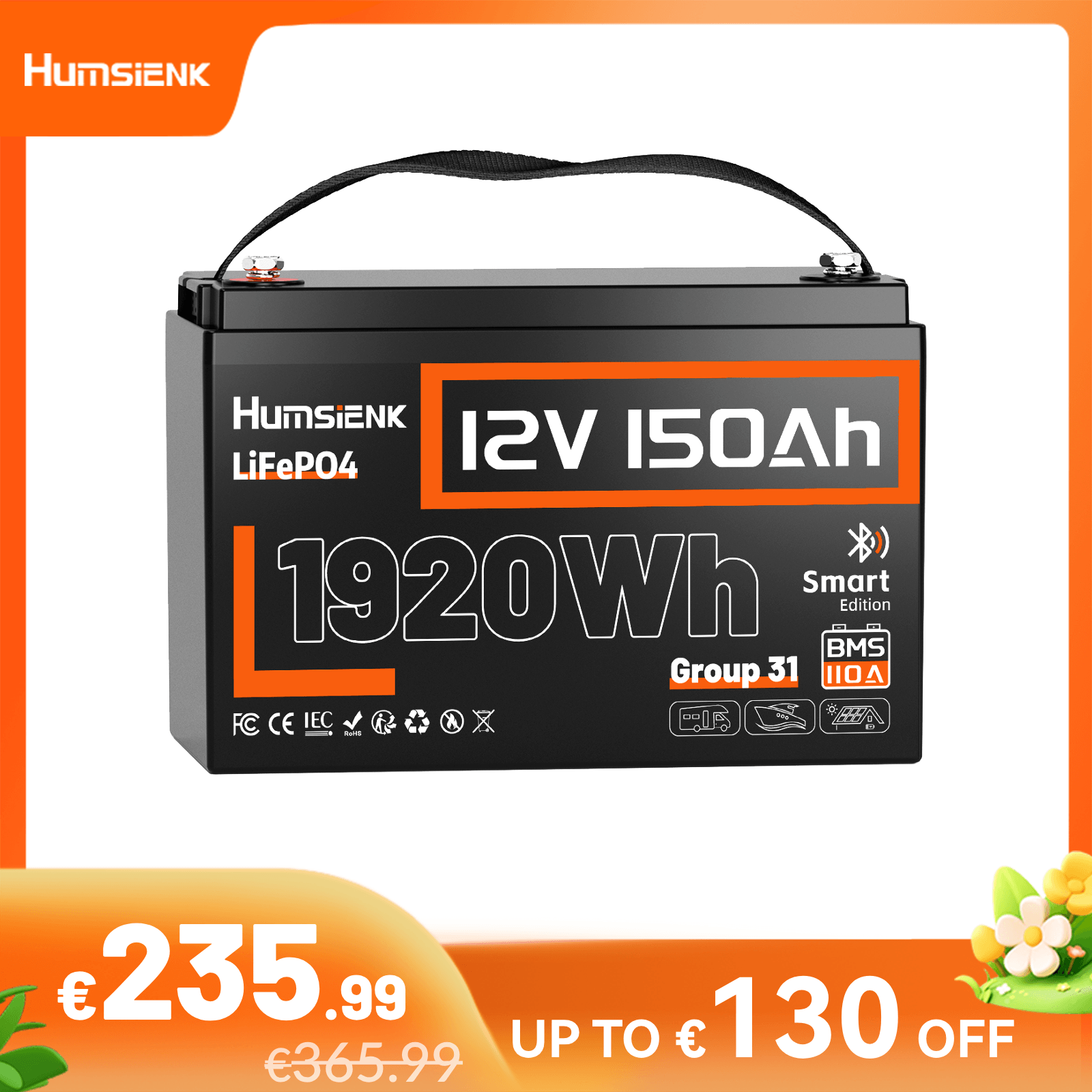 12V_150Ah_LiFePO4_Battery_Bluetooth_110A_BMS