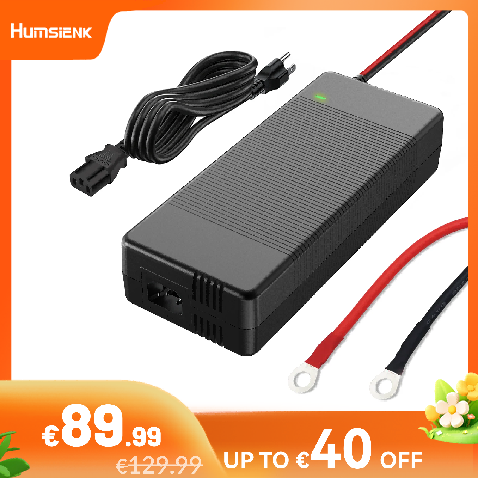 14.6V_20A_LiFePO4_Battery_Charger_with_Plastic_case