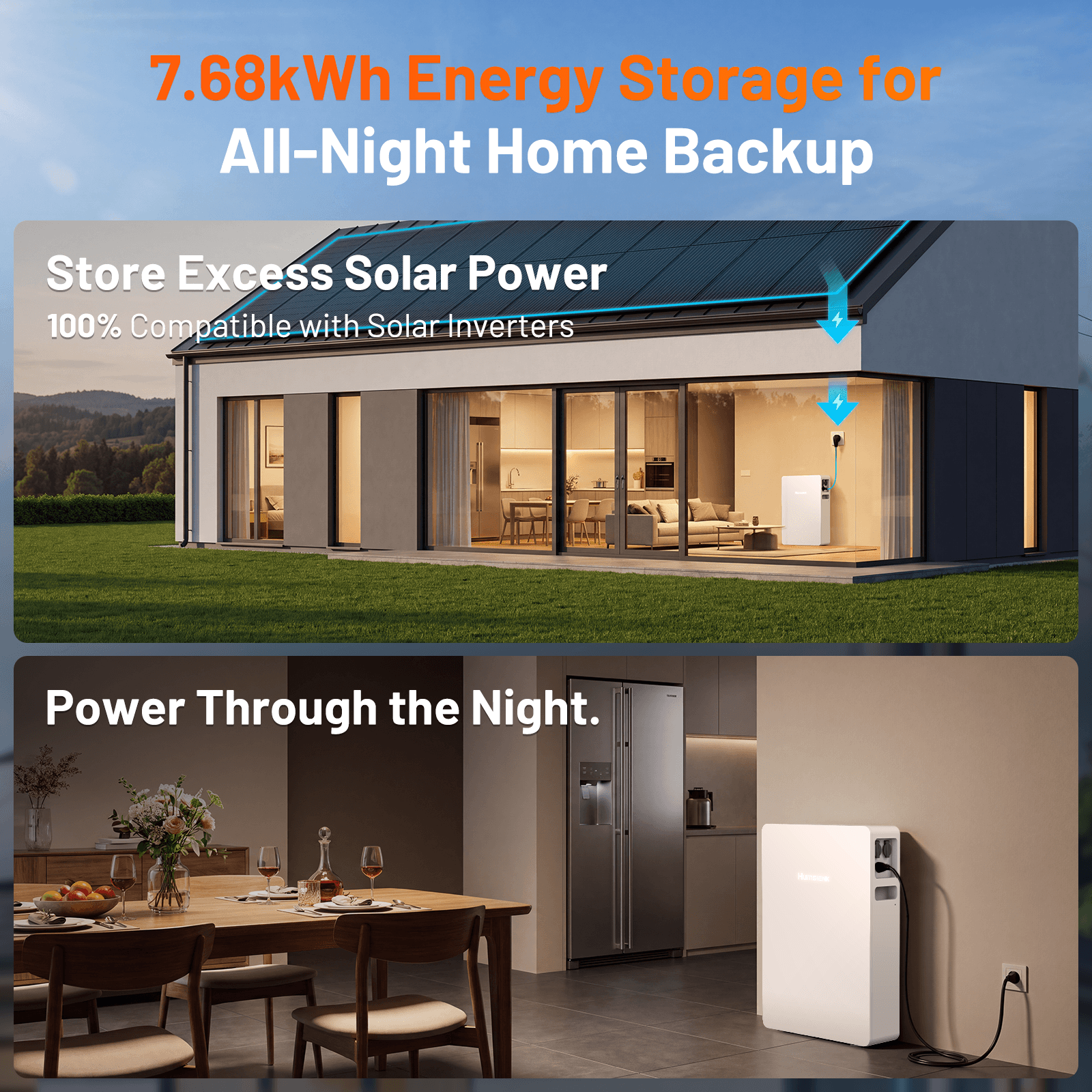 Humsienk NOVA All-in-One 2500W Balcony Solar System (7680Wh LiFePO4)
