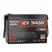 Humsienk ORIGIN 12V 314Ah Mini LiFePO4 Battery with Bluetooth (100A BMS)
