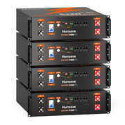 4 pcs Humsienk 51.2V 100Ah LiFePO4 Server Rack Battery, 3U Chassis size & 5.12kWh Home Backup Power​