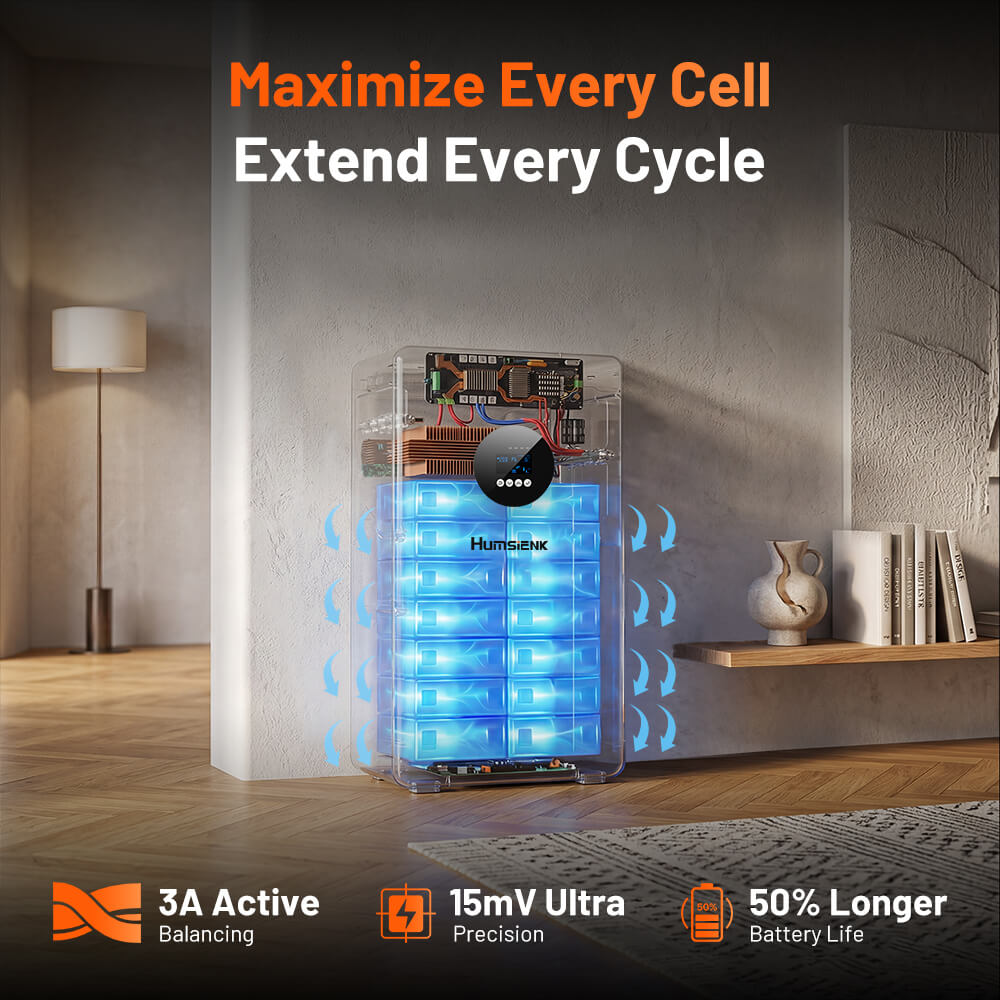 Uniwersalny system inwertera słonecznego Humsienk o mocy 5 kW do magazynowania energii w domu