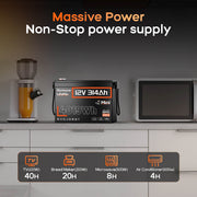 Humsienk ORIGIN 12V 314Ah Mini LiFePO4 Battery with Bluetooth (100A BMS)