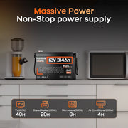 Humsienk ORIGIN 12V 314Ah Mini LiFePO4 Batterie mit Bluetooth (100A BMS)
