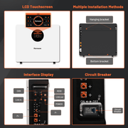 Details of Humsienk 51,2V 100Ah LiFePO4 Solar Battery, 5.12kWh Wall-Mounted Home Battery Storage
