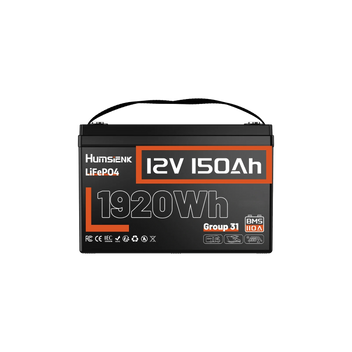 Humsienk ORIGIN 12V 150Ah LiFePO4 Batterie (110A BMS)