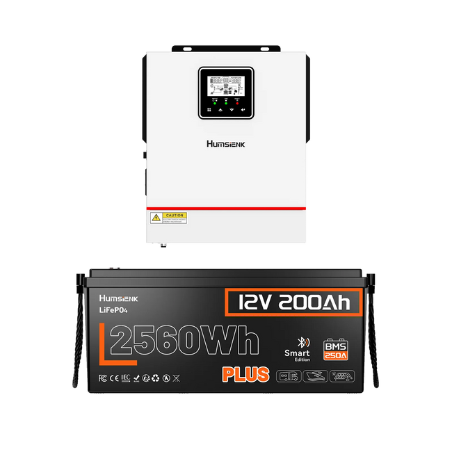 Humsienk_12V_RV_Off-Grid_Power_Kit_2.56kWh_LiFePO4_Battery_with_1000W_Inverter