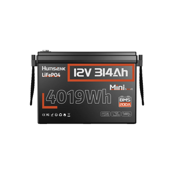 Humsienk ORIGIN 12V 314Ah Mini LiFePO4 Battery with Bluetooth (100A BMS)