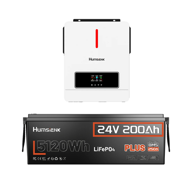 Humsienk_24V_Off-Grid_Power_Kit_5.12kWh_LiFePO4_Battery_with_4200W_Pure_Sine_Wave_Inverter