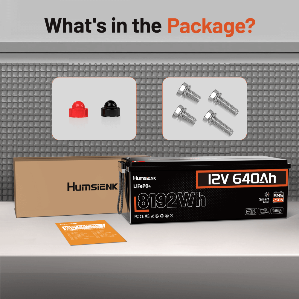 Humsienk-12V640Ah-LiFePO4-Battery-with-Package-Contents