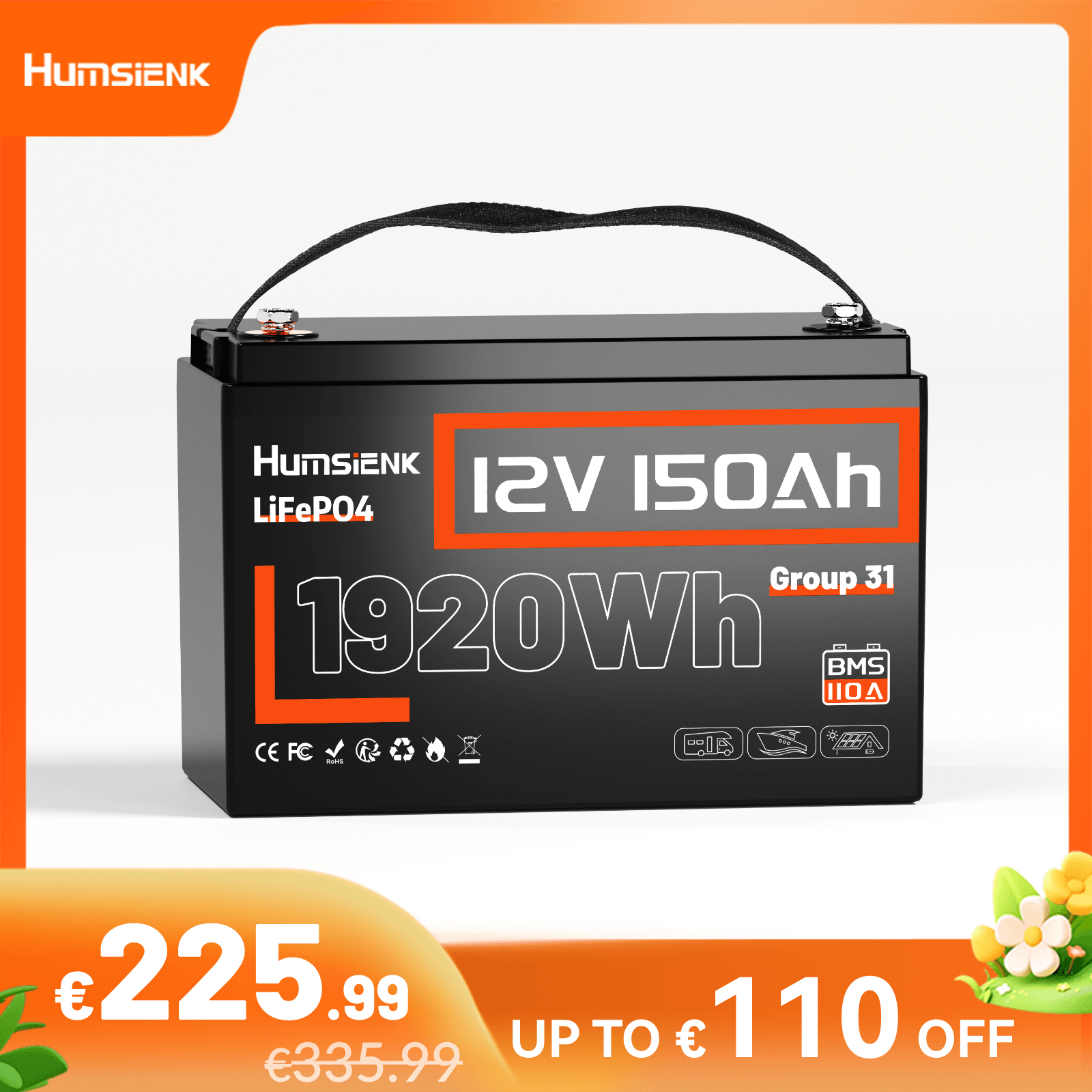 Humsienk_12V_150Ah_LiFePO4_Battery_110_BMS