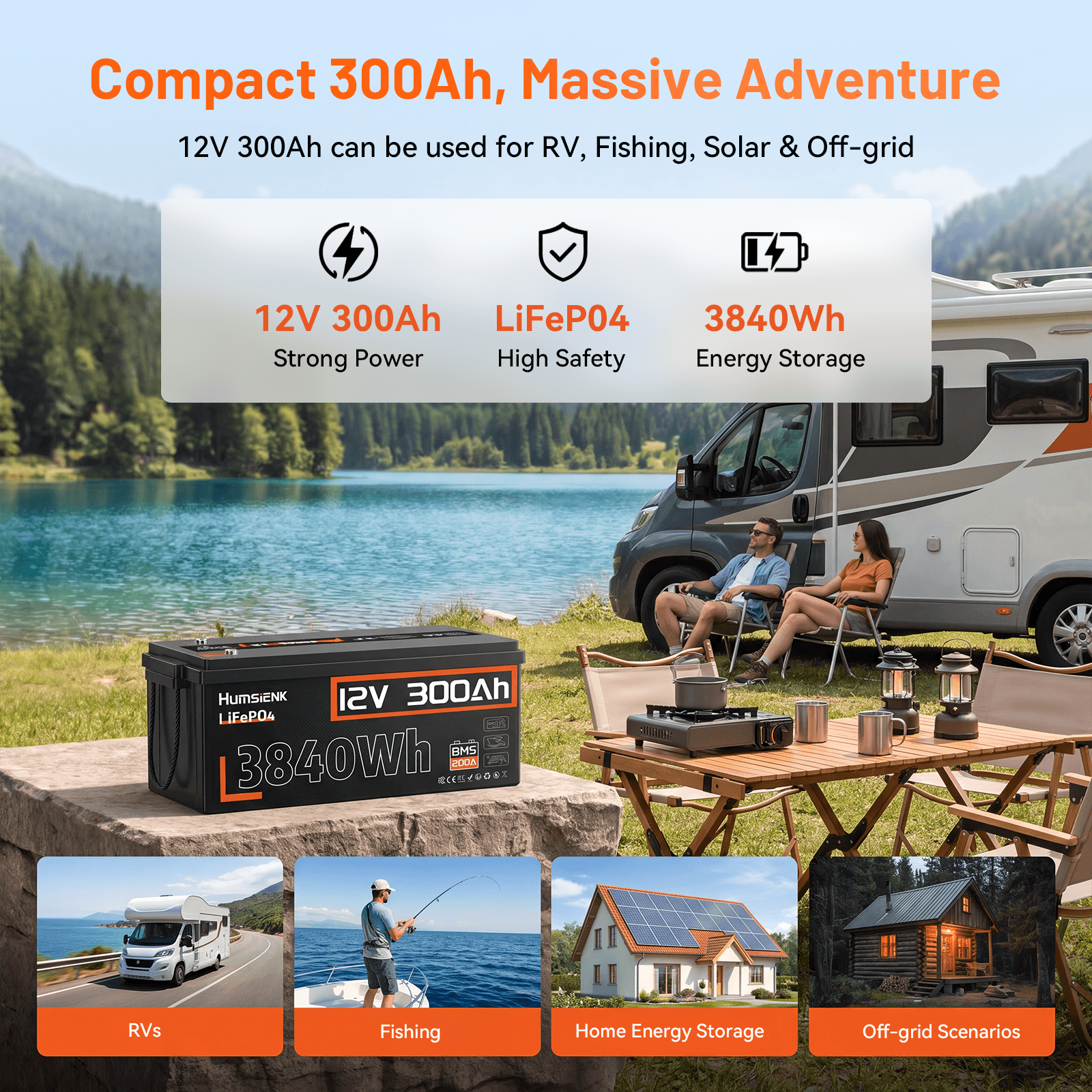 Humsienk_12V_300Ah_LiFePO4_Battery_with_200A_BMS_for_RV_fishing_home_energy_storage_and_off-grid_scenarios