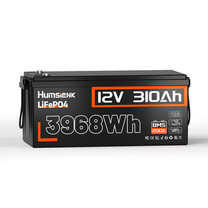 Humsienk 12V 310Ah Deep Discharge Battery with 200A BMS