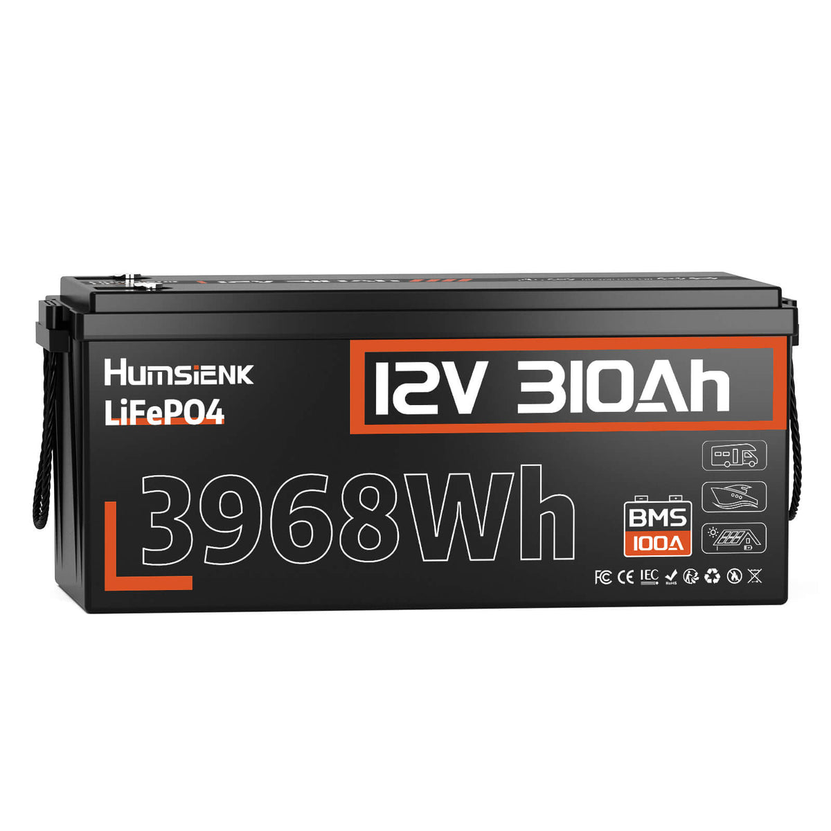 Humsienk 12V 310Ah LiFePO4 Battery