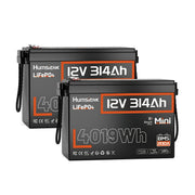Humsienk ORIGIN 12V 314Ah Mini LiFePO4 Battery with Bluetooth (100A BMS)