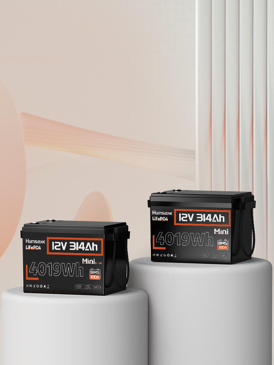 Humsienk 12V 314Ah Mini LiFePO4 Battery 100A Banner MP
