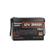 Humsienk 12V 314Ah Mini LiFePO4 Lithium Battery with 200A BMS