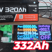 Humsienk 12V 320Ah LiFePO4 Lithium Bluetooth Battery with 332Ah available capacity