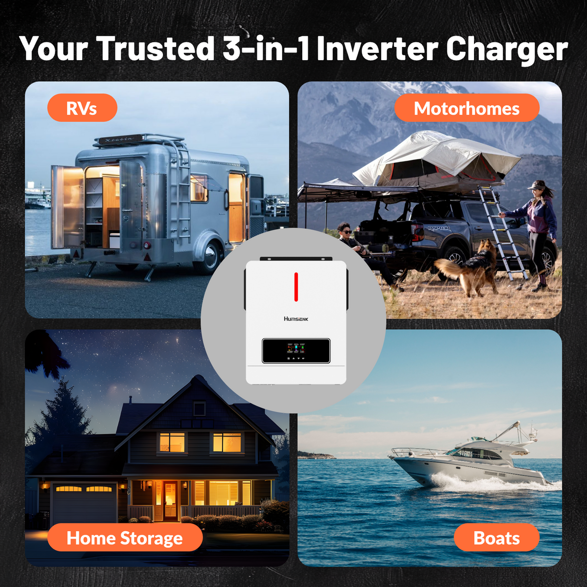 Humsienk_24V4.2KW_inverter_application_for_home_RV_and_boats_use