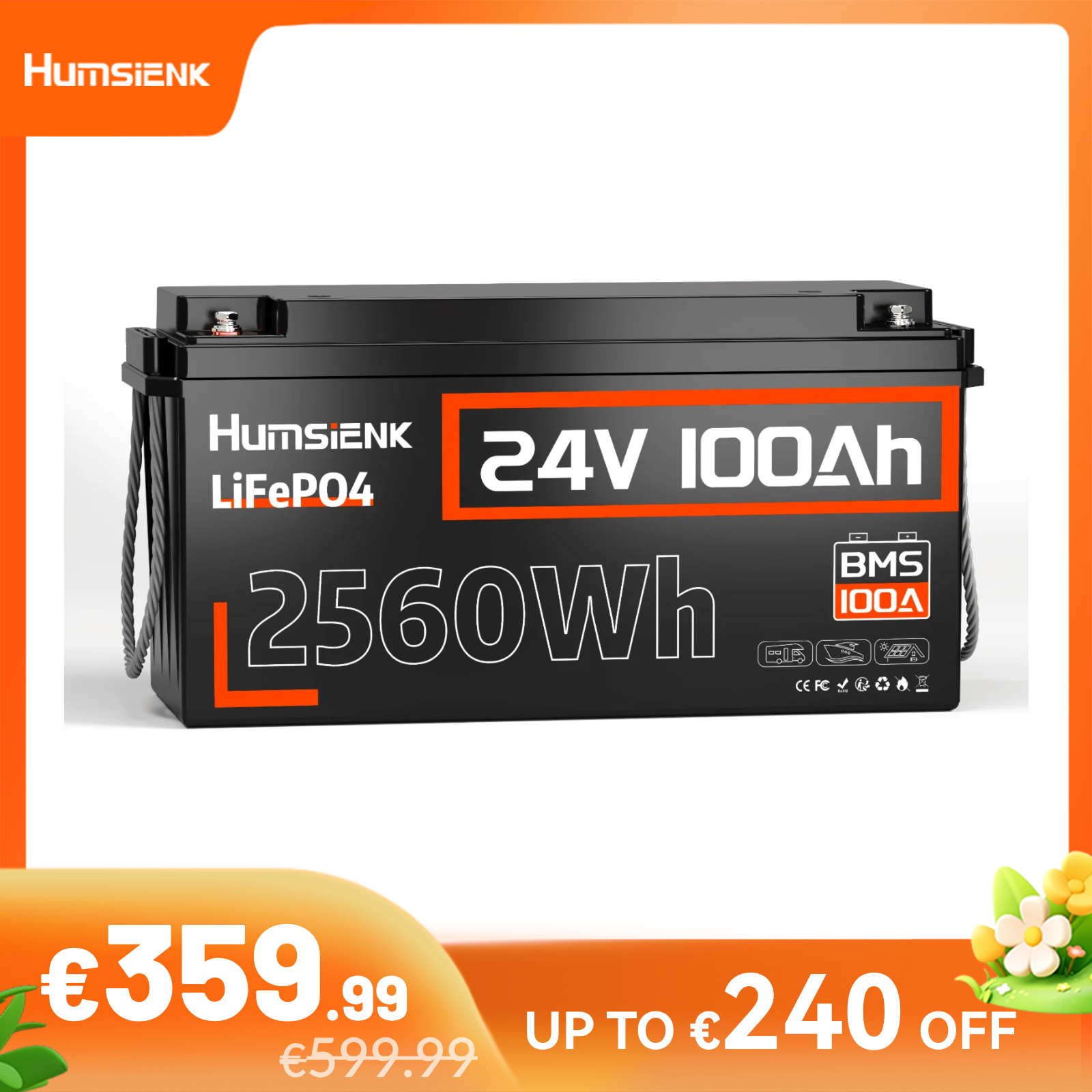 Humsienk_24V_100Ah_LiFePO4_Battery