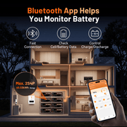 Humsienk_24V_320Ah_LiFePO4_Battery_supporting_2S4P_configuration_up_to_65.53kWh