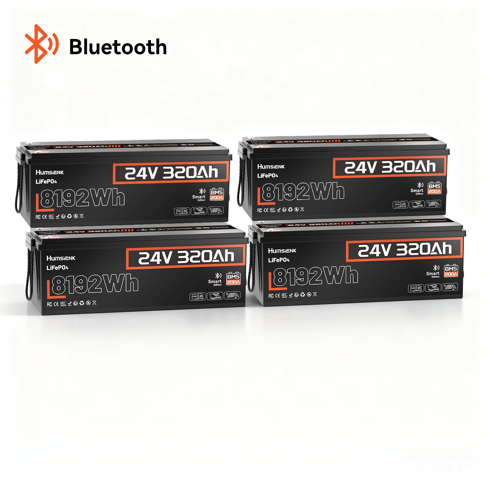 Humsienk_24V_320Ah_LiFePO4_Battery_with_4_pack