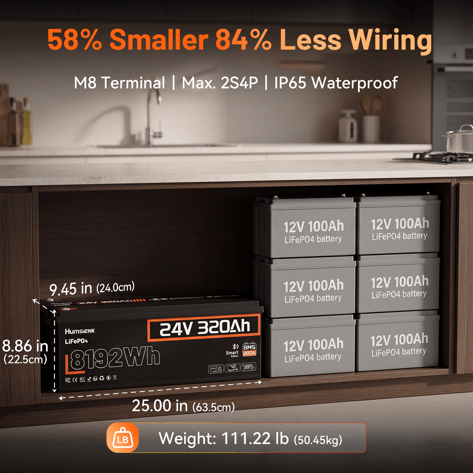 Humsienk_24V_320Ah_LiFePO4_Battery_with_product_dimensions