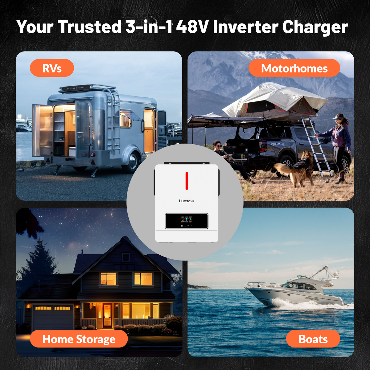 Humsienk_48V6.2KW_inverter_application_for_home_RV_and_boats_use