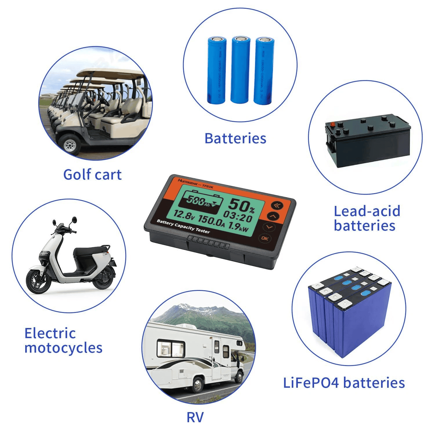 Humsienk 500A Battery Monitor Wide Usage