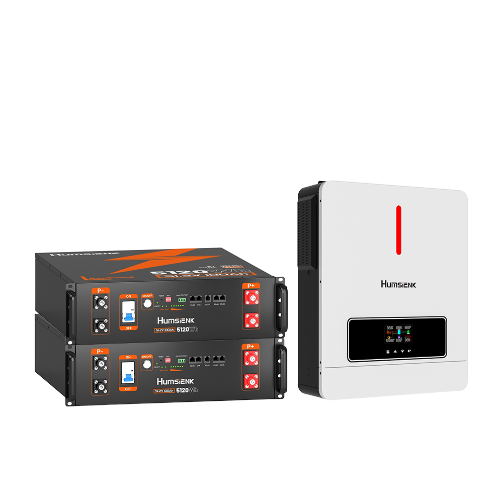 Humsienk_51.2V_100Ah_Server_Rack_Battery_2_pack_with_6.2kW_Inverter