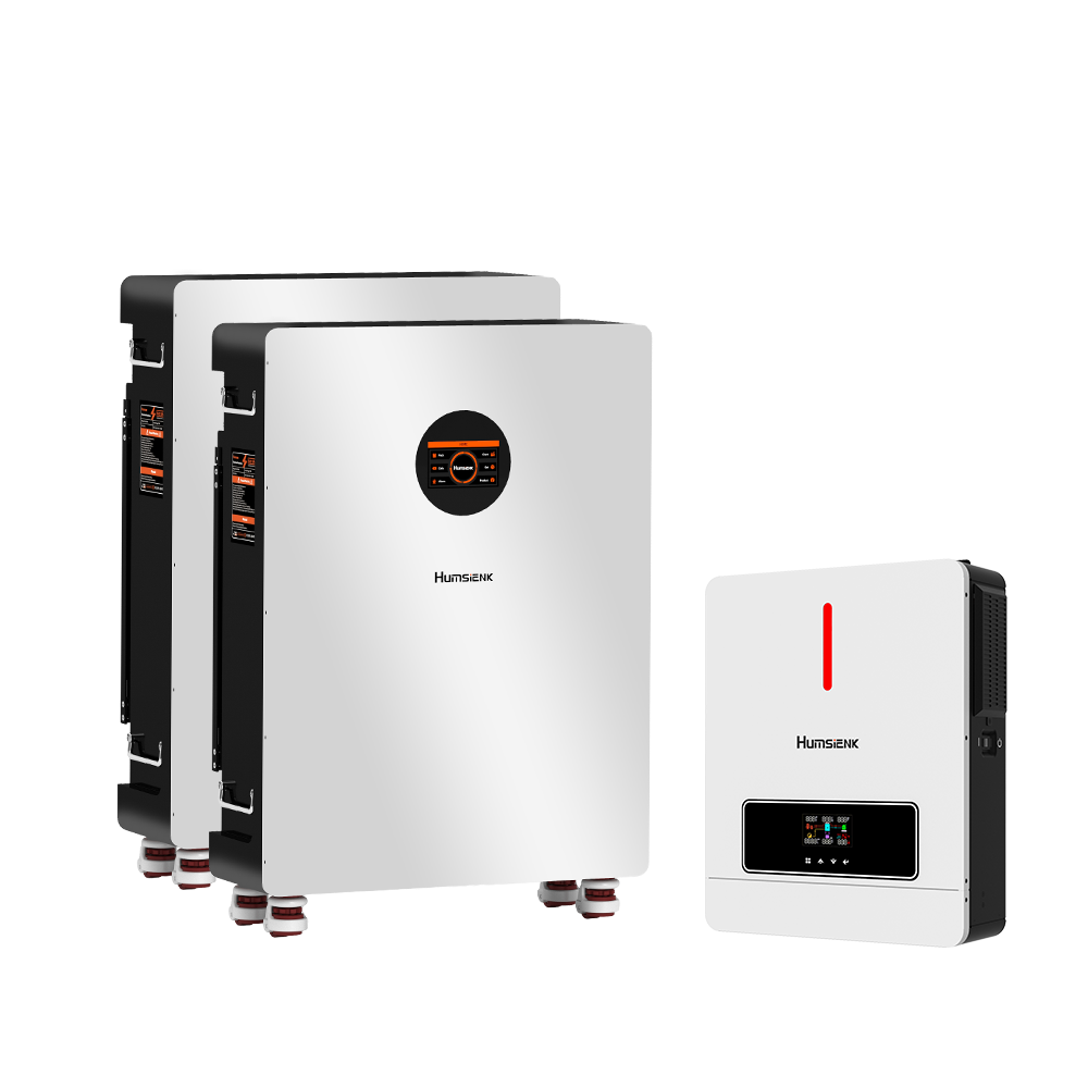 Humsienk_51.2V_314Ah_16kWh_Wall-Mounted_LiFePO4_Battery_2-Pack_with_6.2kW_Inverter