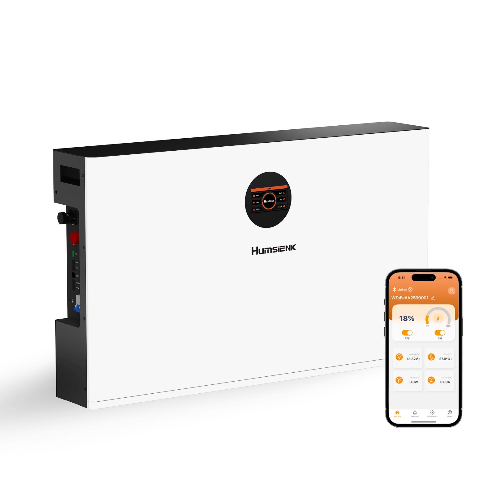Humsienk_51.2V_400Ah_wall-mounted_LiFePO4_battery