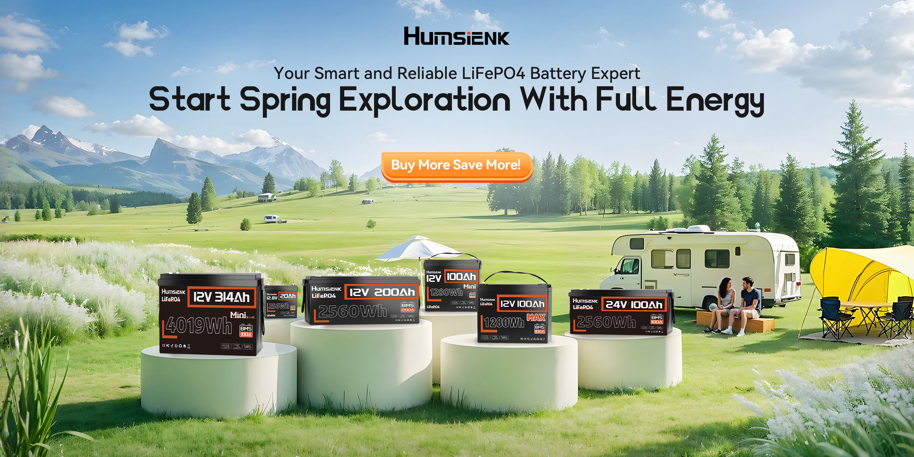 Humsienk LiFePO4 Battery with Good Quality Replacement for Lead-acid Battery