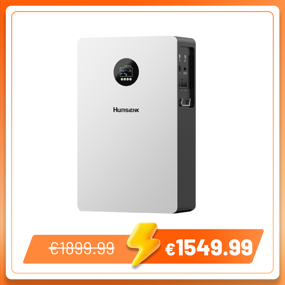 【Reserva】Sistema inversor solar todo en uno Humsienk NOVA de 6 kW para almacenamiento de energía en el hogar