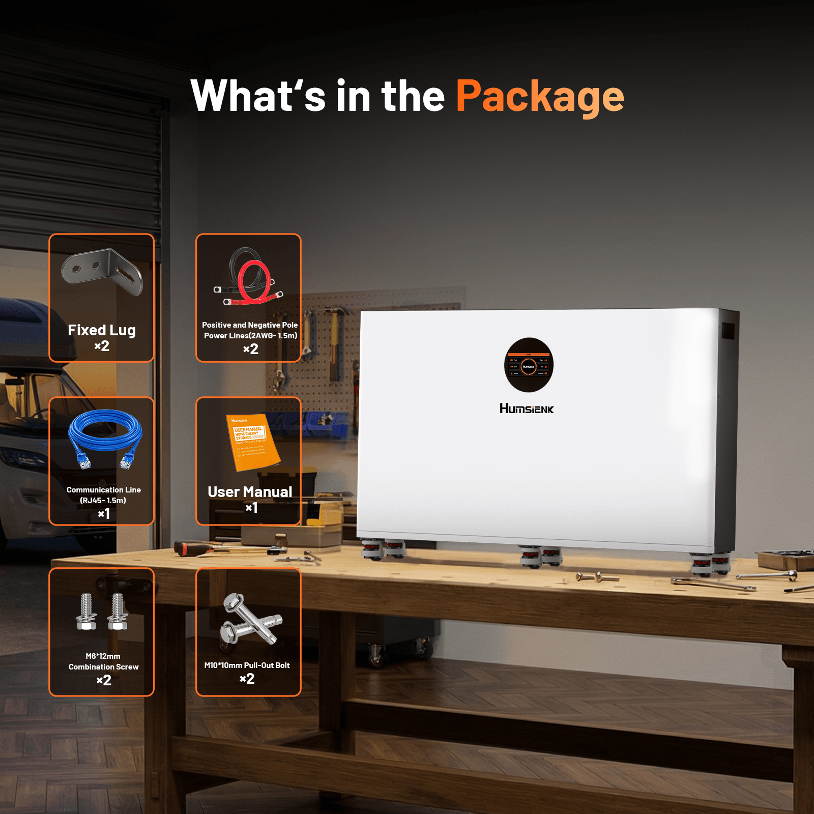 Package_contents_for_Humsienk_51.2V_400Ah_wall-mounted_LiFePO4_battery