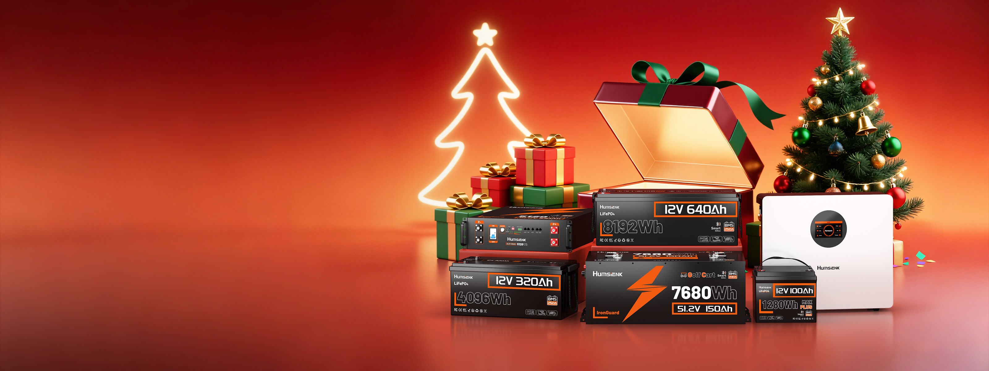 holiday LiFePO4 deep cycle battery sale, save up to 27%