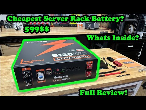 【Pre-Order】Humsienk 51.2V 100Ah Server Rack Battery (3U Chassis), 5.12kWh Home Backup Power